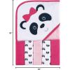 image:imageLuvable Friends Unisex Baby Hooded Towel with Five Washcloths Girly Whale One SizePanda