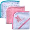 image:imageLuvable Friends 3 Pack Hooded Towels Pink