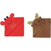 image:imageLuvable Friends Girl Cotton Animal Face Hooded Towel 2Pack Moose DuckLobster Moose