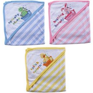 image:imageLuvable Friends Animal Bath Tub Hooded Towel PinkBlue