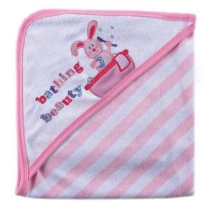 image:imageLuvable Friends Animal Bath Tub Hooded Towel PinkPink