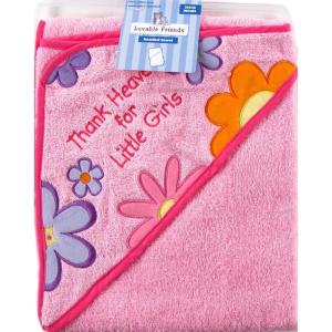 image:imageLuvable Friends Thank Heaven Hooded Bath Wrap BluePink