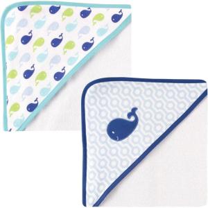 image:imageLuvable Friends Unisex Baby Cotton Terry Hooded Towels Foxy One SizeBlue Whale