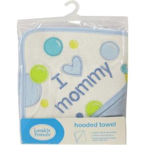 image:imageLuvable Friends Unisex Baby Hooded Towel and Washcloth Blue Whale One SizeBlue Dad