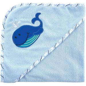 image:imageLuvable Friends Unisex Baby Hooded Towel and Washcloth Blue Whale One SizeBlue Whale
