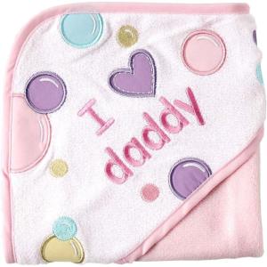 image:imageLuvable Friends Unisex Baby Hooded Towel and Washcloth Blue Whale One SizePink Dad