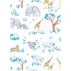 image:imageLuvable Friends Hudson Baby Flannel Burp Cloths 12pk Jungle SafariBlue Jungle Safari