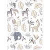 image:imageLuvable Friends Hudson Baby Flannel Burp Cloths 4pk Woodland ForestGray Neutral Safari