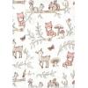 image:imageLuvable Friends Hudson Baby Flannel Burp Cloths 4pk Woodland ForestPink Forest Friends