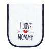 image:imageLuvable Friends Unisex Baby Cotton Burp Cloths with Fiber Filling Blue Boy Mommy One SizeHearts Boy Mommy