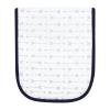 image:imageLuvable Friends Unisex Baby Cotton Burp Cloths with Fiber Filling Blue Boy Mommy One SizeHearts Boy Mommy