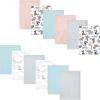 image:imageLuvable Friends Hudson Baby Flannel Burp Cloths 12pk Jungle SafariZoo Critters