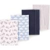 image:imageLuvable Friends Hudson Baby Flannel Burp Cloths 4pk Woodland ForestAviator Plane