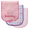 image:imageLuvable Friends Unisex Baby Cotton Burp Cloths with Fiber Filling Blue Boy Mommy One SizePink Mom