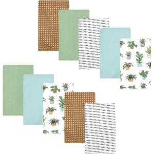 image:imageLuvable Friends Hudson Baby Flannel Burp Cloths 10pk Cuddle BearsBotanical Plants