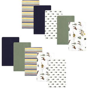 image:imageLuvable Friends Hudson Baby Flannel Burp Cloths 10pk Cuddle BearsDesert Wildlife