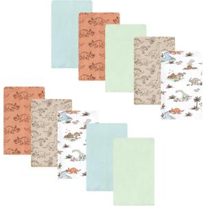image:imageLuvable Friends Hudson Baby Flannel Burp Cloths 10pk Cuddle BearsDino Exploration