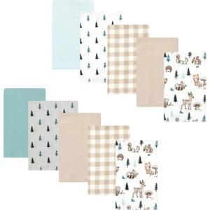 image:imageLuvable Friends Hudson Baby Flannel Burp Cloths 10pk Cuddle BearsForest Critters