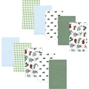 image:imageLuvable Friends Hudson Baby Flannel Burp Cloths 10pk Cuddle BearsGarden Bugs