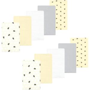image:imageLuvable Friends Hudson Baby Flannel Burp Cloths 10pk Cuddle BearsGolden Bees