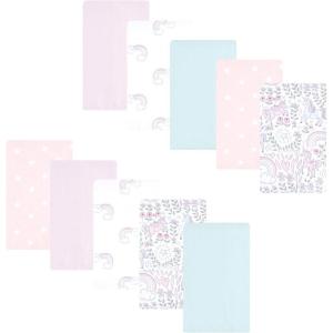 image:imageLuvable Friends Hudson Baby Flannel Burp Cloths 10pk Cuddle BearsMagical Unicorn