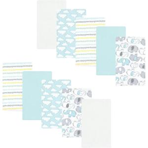 image:imageLuvable Friends Hudson Baby Flannel Burp Cloths 10pk Cuddle BearsNew Elephant