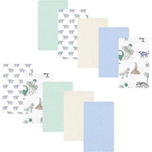 image:imageLuvable Friends Hudson Baby Flannel Burp Cloths 10pk Cuddle BearsPastel Dino