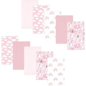 image:imageLuvable Friends Hudson Baby Flannel Burp Cloths 10pk Cuddle BearsPink Elephant Parade