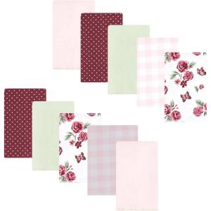 image:imageLuvable Friends Hudson Baby Flannel Burp Cloths 10pk Cuddle BearsRose Garden