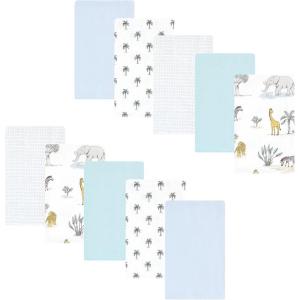 image:imageLuvable Friends Hudson Baby Flannel Burp Cloths 10pk Cuddle BearsSafari Friends