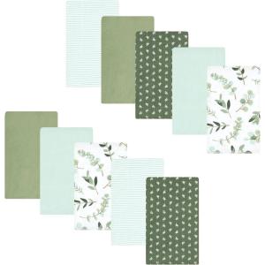image:imageLuvable Friends Hudson Baby Flannel Burp Cloths 10pk Cuddle BearsSage Eucalyptus
