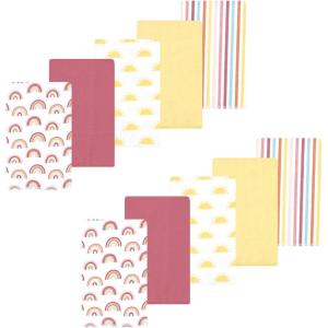 image:imageLuvable Friends Hudson Baby Flannel Burp Cloths 10pk Cuddle BearsSunny Sky