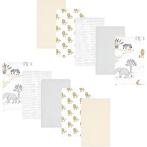 image:imageLuvable Friends Hudson Baby Flannel Burp Cloths 10pk Cuddle BearsWild Safari World