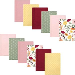 image:imageLuvable Friends Hudson Baby Flannel Burp Cloths 12pk Jungle SafariAutumn Floral