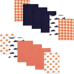 image:imageLuvable Friends Hudson Baby Flannel Burp Cloths 12pk Jungle SafariAutumn Pumpkin Truck