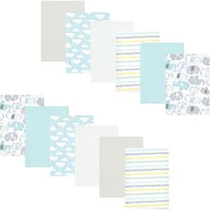 image:imageLuvable Friends Hudson Baby Flannel Burp Cloths 12pk Jungle SafariNew Elephant