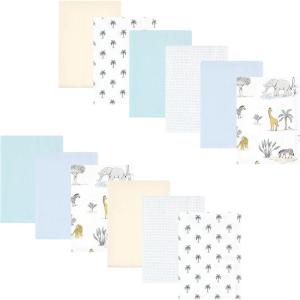 image:imageLuvable Friends Hudson Baby Flannel Burp Cloths 12pk Jungle SafariSafari Friends
