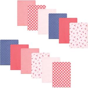 image:imageLuvable Friends Hudson Baby Flannel Burp Cloths 12pk Jungle SafariSweet Cherries