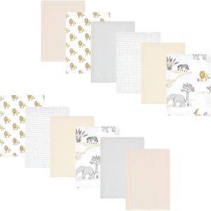 image:imageLuvable Friends Hudson Baby Flannel Burp Cloths 12pk Jungle SafariWild Safari World