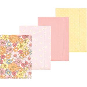 image:imageLuvable Friends Hudson Baby Flannel Burp Cloths 4pk Woodland ForestFloral Bliss