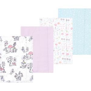 image:imageLuvable Friends Hudson Baby Flannel Burp Cloths 4pk Woodland ForestGarden Fairy Tale