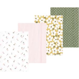 image:imageLuvable Friends Hudson Baby Flannel Burp Cloths 4pk Woodland ForestGreen Garden