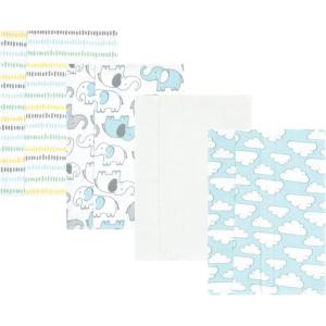 image:imageLuvable Friends Hudson Baby Flannel Burp Cloths 4pk Woodland ForestNew Elephant