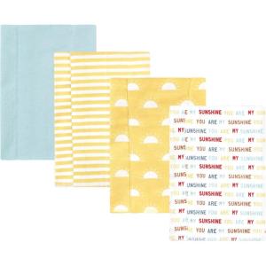 image:imageLuvable Friends Hudson Baby Flannel Burp Cloths 4pk Woodland ForestSunshine