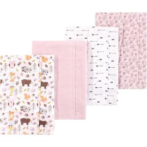 image:imageLuvable Friends Hudson Baby Flannel Burp Cloths 4pk Woodland ForestSweet Woods