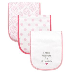 image:imageLuvable Friends Unisex Baby Cotton Burp Cloths with Fiber Filling Blue Boy Mommy One SizeGirl Thank Heaven