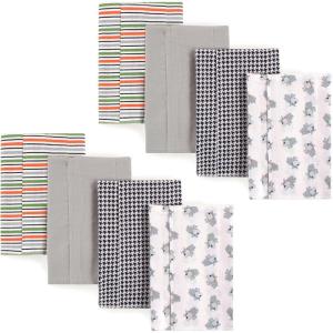 image:imageLuvable Friends Unisex Baby Cotton Flannel Burp Cloths Sailboat One SizeBull Dog 8pack