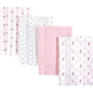 image:imageLuvable Friends Unisex Baby Cotton Flannel Burp Cloths Sailboat One SizeGirl Feathers