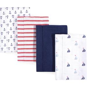 image:imageLuvable Friends Unisex Baby Cotton Flannel Burp Cloths Sailboat One SizeSailboat