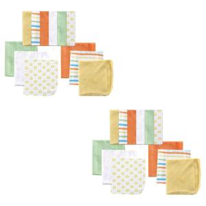 image:imageLuvable Friends Unisex Baby Cotton Rich Washcloths Yellow Stripe 24Piece One Size